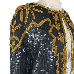 vintage plus size sequin jacket